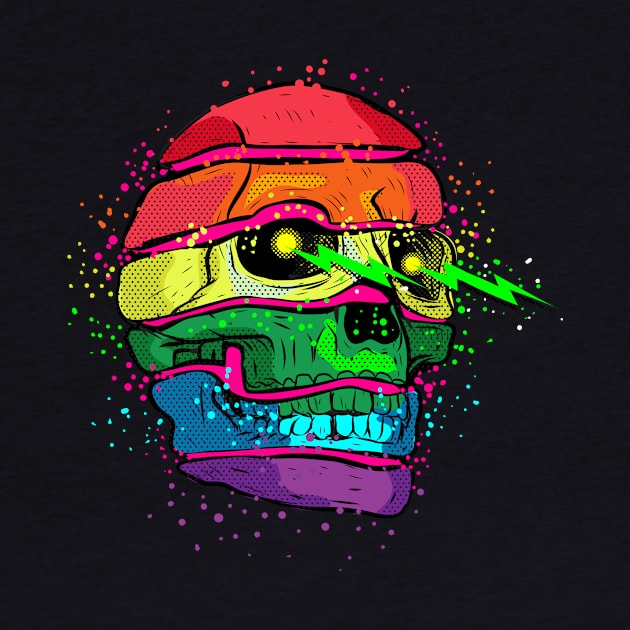 Rainbow LGBT Skull by TOKEBI